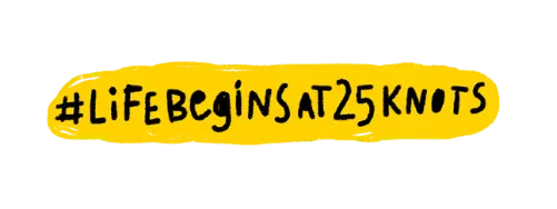 Prędkość wiatru 25 węzłów