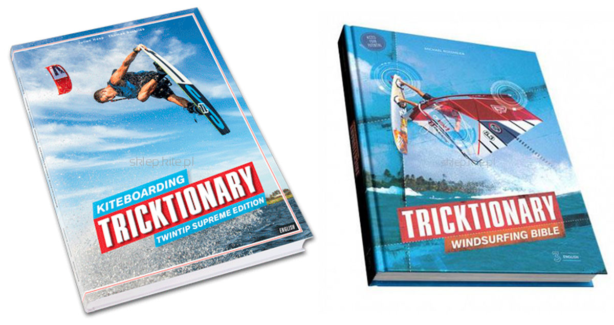 Książka kitesurfingowa i windsurfingowa Tricktionary.